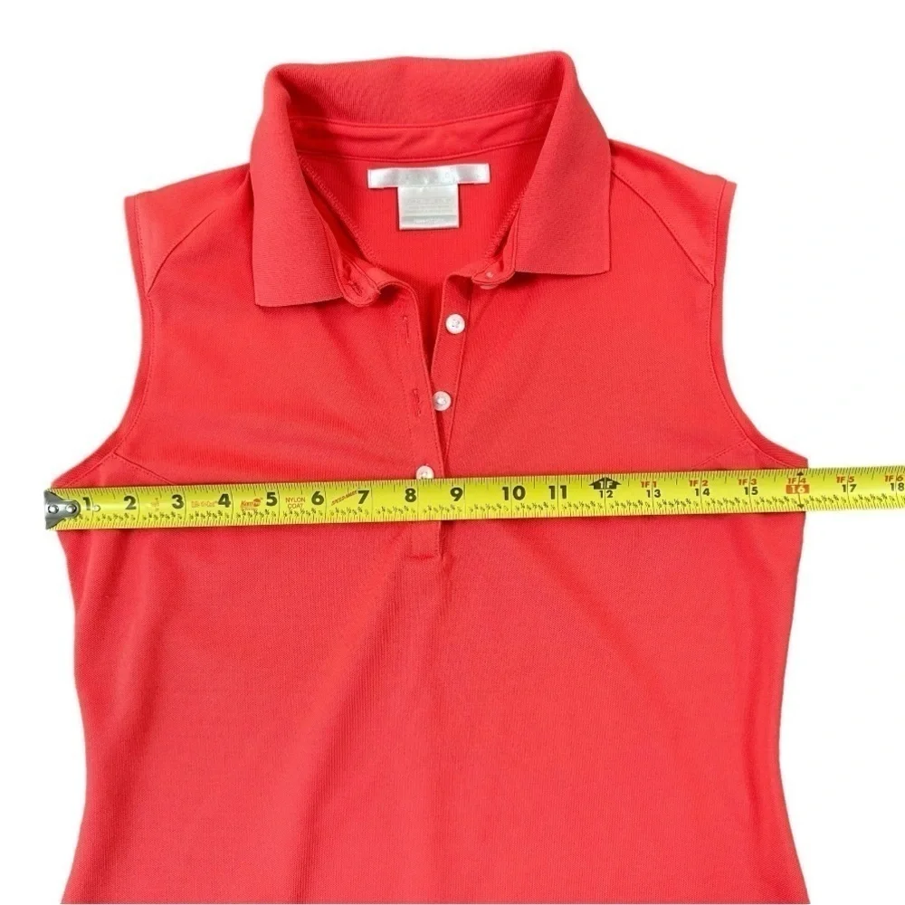NIKE Dri-Fit Sleeveless Collared Golf Sport Top Athletic Preppy Shirt XS-S - Picture 4 of 11